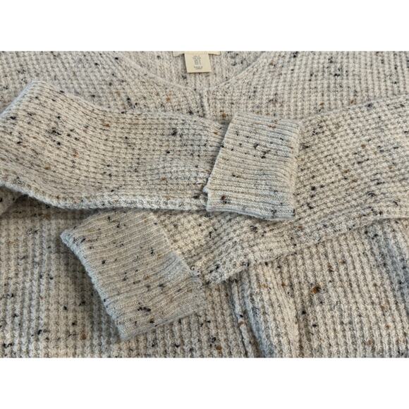 Kaisley Waffle Knit Neutral Speckled Sweater Top Women's Small - Picture 10 of 10